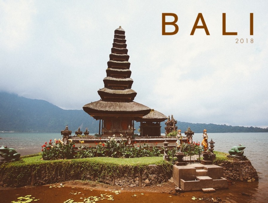 Naslovnica foto knjige Bali 2018